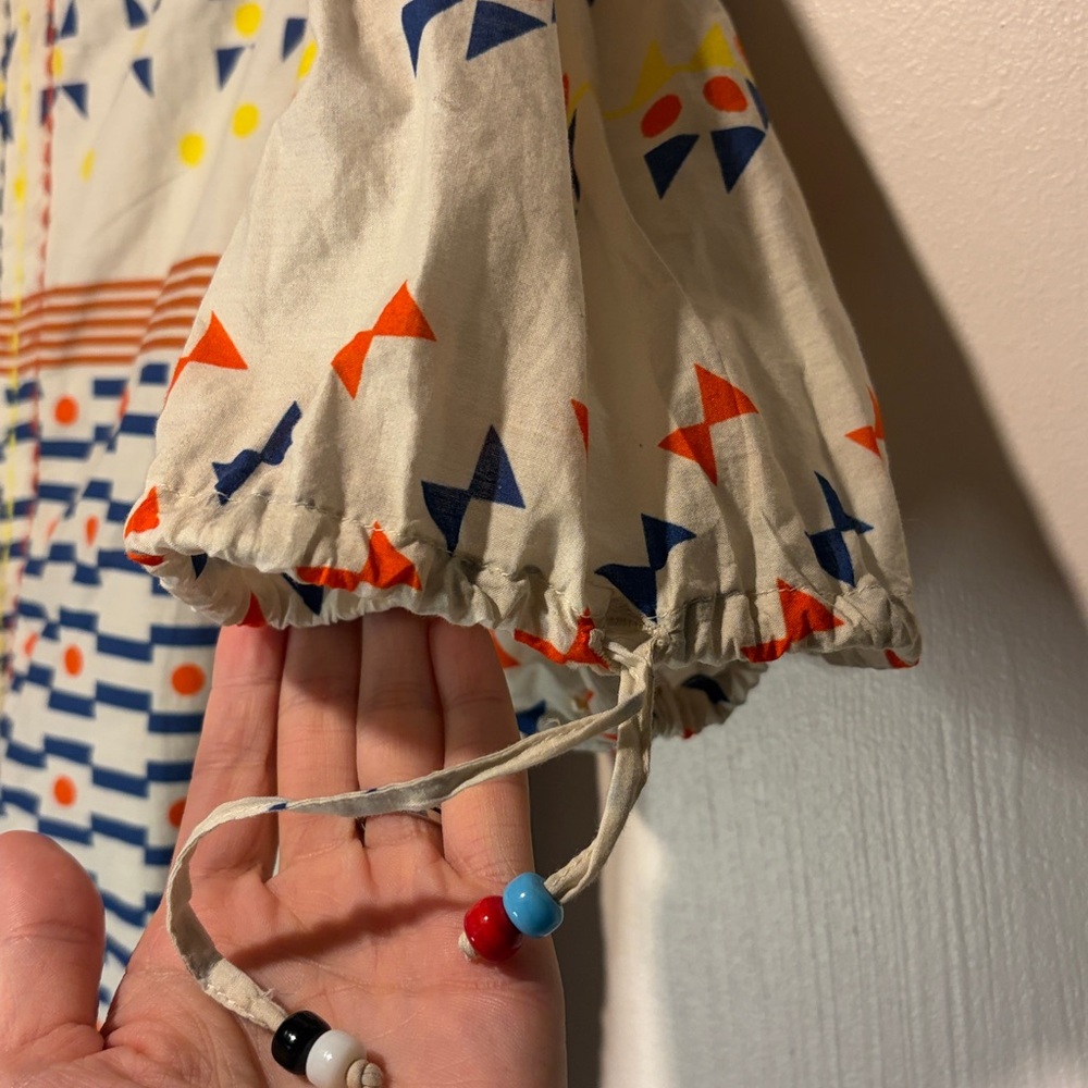 Floe- Vibrant Geometric Patterned Ruffle Tassle B… - image 5